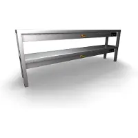 CombiSteel Wärmebrücke aus Edelstahl 2 stufig beheizt 1800x300x650mm