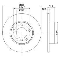 Hella Pagid Bremsscheibe PRO 8DD 355 102-561
