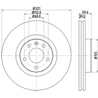 Hella Bremsscheibe PRO High Carbon 8DD 355 128-301