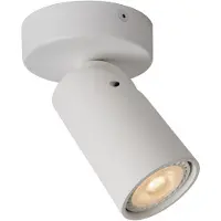 Lucide XYRUS – Deckenstrahler (Deckenleuchte) – Ø 9 cm – LED „Dim to warm“ – GU10 – 1x5 W 2200 K/3000 K – Weiß