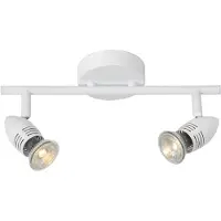 Lucide Spot 13955/10/31, dreh- und kippbar, warmweiß 2700K, inkl. austauschbarem Leuchtmittel, 2x5W
