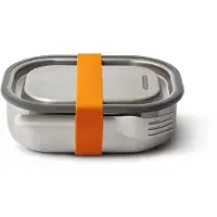 Black+blum Lunchbox, (1 tlg.), (3-in1), auslaufsicher, mit Silikon-Ventil, Gabel und Gurt, 600 ml
