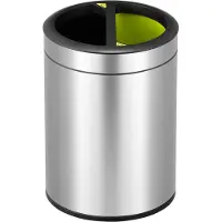 EKO Mülleimer EKO Recycle Open Top 10L Silber