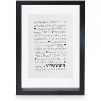 Vt wonen Fotorahmen vtwonen Wood Black 22 x 31 cm