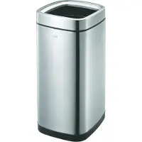 EKO - Laguna Abfalleimer Open Top 35 Liter - Stainless steel Plastic - Matt Edelstahl