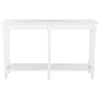Safavieh Furniture | Beistelltisch Bambus weiß Holz 145x34x80.01 cm | NADUVI