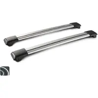 Yakima Rail Schwarzes gemischtes Paar schwarzer Aluminium-Dachträger
