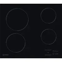 Indesit RI 161 C, Schwarz, Integriert, 60 cm, Keramik, Glaskeramik, 4 Zone(n)