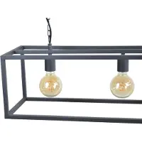 Urban Interiors Hängelampe Frame 4-flammig 120cm Schwarz