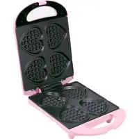 Bestron Waffeleisen "DSW271 für Herzwaffeln am Stiel", 780 W, für Herzwaffeln am Stiel, Retro Design