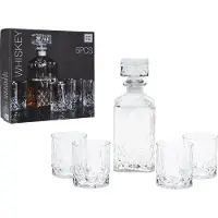 Huismerk Karaffe Mit 4 Gläsern "Krystal" Geschenkbox