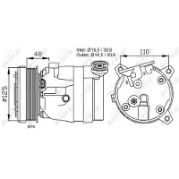 NRF Kompressor, Klimaanlage EASY FIT 32022