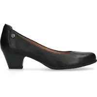 No Stress Schwarze Lederpumps mit kleinem Absatz | Größe 41