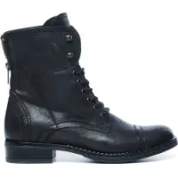 Manfield Schwarze Biker Boots | Größe 39
