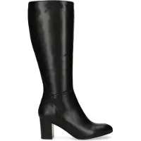 Manfield Hohe schwarze Stiefel aus Leder | Größe 36