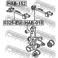 FEBEST Lagerung, Lenker HAB-152