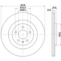 Hella Bremsscheibe PRO 8DD 355 118-021