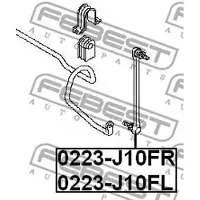 FEBEST Stange/Strebe, Stabilisator 0223-J10FL