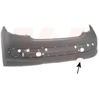 VAN WEZEL Heckstoßstange Stoßfänger Hinten passend für PEUGEOT 207 (WA, WC)