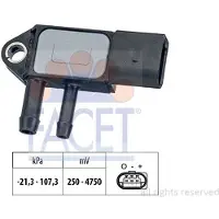Facet 10.3265 Abgasdruck Differenzdrucksensor für VW GOLF VI (5K1) Polo Schrägheck (6R1, 6C1) für AUDI A4 Avant (8K5, B8) A6 Avant (4G5, 4GD, C7)