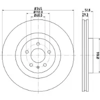 Hella Bremsscheibe PRO 8DD 355 113-951