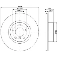 Hella Pagid Bremsscheibe PRO High Carbon 8DD 355 129-631