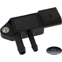 Febi 40767 Abgasdruck Differenzdrucksensor für VW Golf V Schrägheck (1K1) Transporter V Bus (7HB, 7HJ, 7EB, 7EJ, 7EF, 7EG, 7HF, 7EC) für AUDI