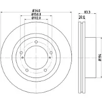 Hella Bremsscheibe PRO 8DD 355 116-551