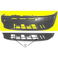 VAN WEZEL Stoßstange Stoßfänger für FIAT PUNTO (188) Grundiert 1620574