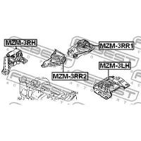 FEBEST Motorlager Vorne Links für MAZDA 5 (CR19) MZM-3LH