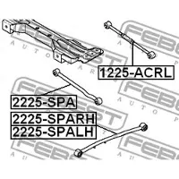 FEBEST 2225-SPARH Querlenker Hinten Rechts für KIA CERATO (LD)