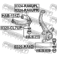 FEBEST Lagerung, Lenker HAB-151Z