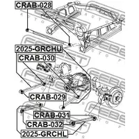 FEBEST Lenker, Radaufhängung 2025grchl Hinterachse unten für Chrysler ALFAROME/Fiat/LANCI