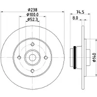 Hella Bremsscheibe PRO 8DD 355 123-431