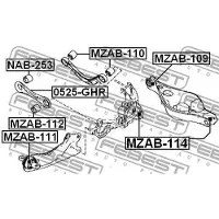 FEBEST 0525-GHR Querlenker Hinten für MAZDA 6 Kombi (GH)