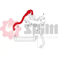 Seim 981566 Turbo Ladeluftschlauch für RENAULT SCÉNIC II (JM0/1) MEGANE II Kombi (KM0/1) MEGANE II (BM0/1, CM0/1) MEGANE II Stufenheck (LM0/1)