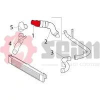 Seim Ladeluftschlauch FIAT,PEUGEOT,CITROËN 981164 0382LY,1359961080