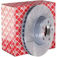 FEBI BILSTEIN Bremsscheibe 105724 vorne, belüftet, geschlitzt, hochkarbonisiert, 1 Stück
