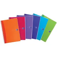 Oxford Spiralbuch MyColours A4 100104241 liniert 7mm, 90g, 90 Bl./5 STK
