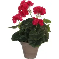 Mica Decorations Mica Geranium im Topf dunkelrosa, 34 x 20 cm GLO660754625