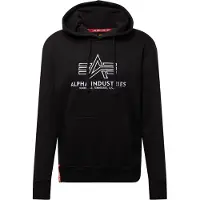 Alpha industries Basic Hoody Embroidery schwarz / weiss