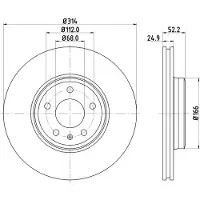Hella Bremsscheibe PRO 8DD 355 113-881