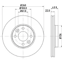 Hella Bremsscheibe PRO 8DD 355 109-331