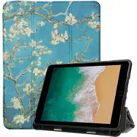 IMoshion Design Trifold Klaphülle für das Apple iPad 6 (2018) 9.7 Zoll / iPad 5 (2017) 9.7 Zoll / Air 2 (2014)/Air 1 (2013) - Green Plant