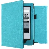 IMoshion Vegan Leather Klapphülle für das Kobo Aura H2O - Hellblau