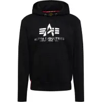 Alpha industries Kapuzenpullover Basic Hoodie Foil Print Alpha Industries Schwarz