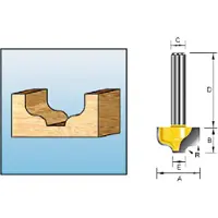Makita Fräser Rundkanten 6mm