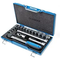 Gedore 19 JMU-3 Steckschlüssel-Satz 1/2", 19-teilig, 6-kant, 8-24 mm, 2682842