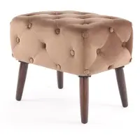 Underbar Hocker Piano ca. 40x48 cm Braun Samt