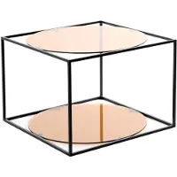 Underbar | Beistelltisch Balou braun Metall 50x50x36 cm | NADUVI